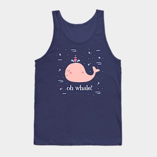 Oh Whale Cute Whale Illustration Tank Top